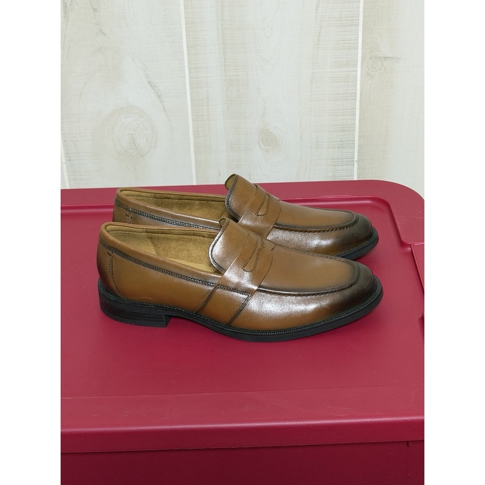 Cole Haan Luxury Hawthorne Penny Loafers Cognac 9.5 M - Picture 2 of 6